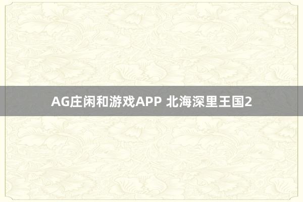 AG庄闲和游戏APP 北海深里王国2